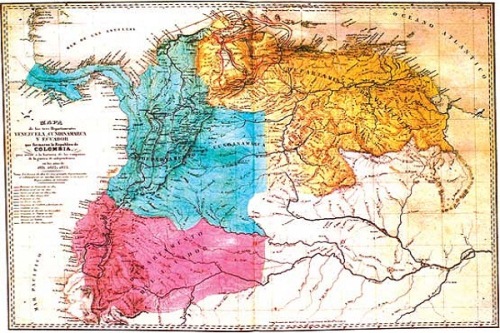 disolucion-de-la-gran-colombia-mapa
